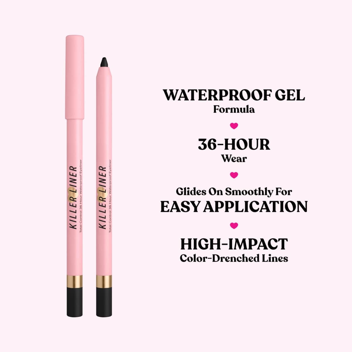 Too Faced Killer Liner 36 Hour Waterproof Gel Eyeliner Pencil | Long Lasting + Smudge Proof, 1 ml, Killer Espresso thumbnail 4