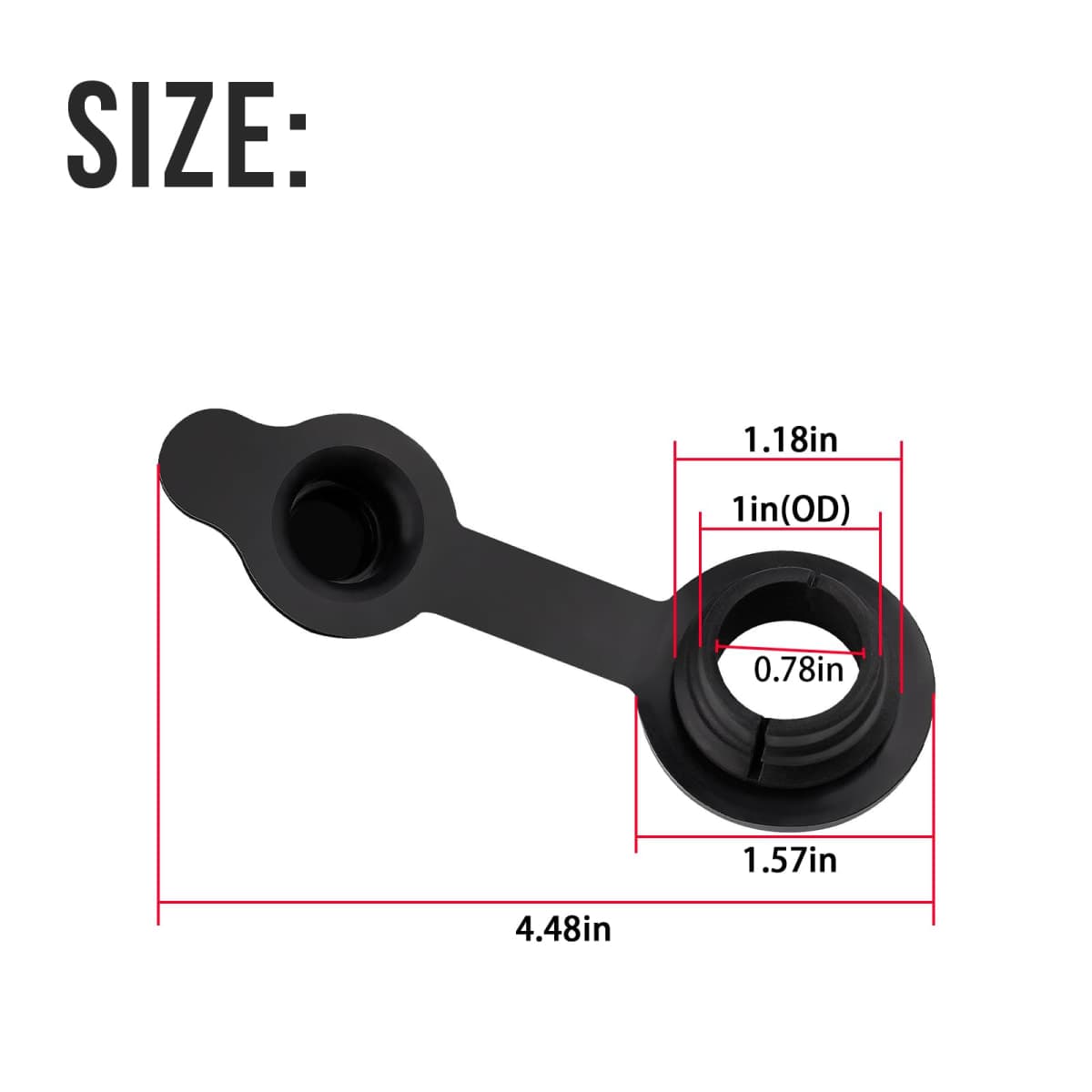 SeDeplacer 1inch Rubber Plug/Water Table Plug Compatible with Step 2 Pool, Fits for Big Splash Pool & Little Tikes Pools, Only for The Hole to Be Pluged is 1-Inch Wide thumbnail 3
