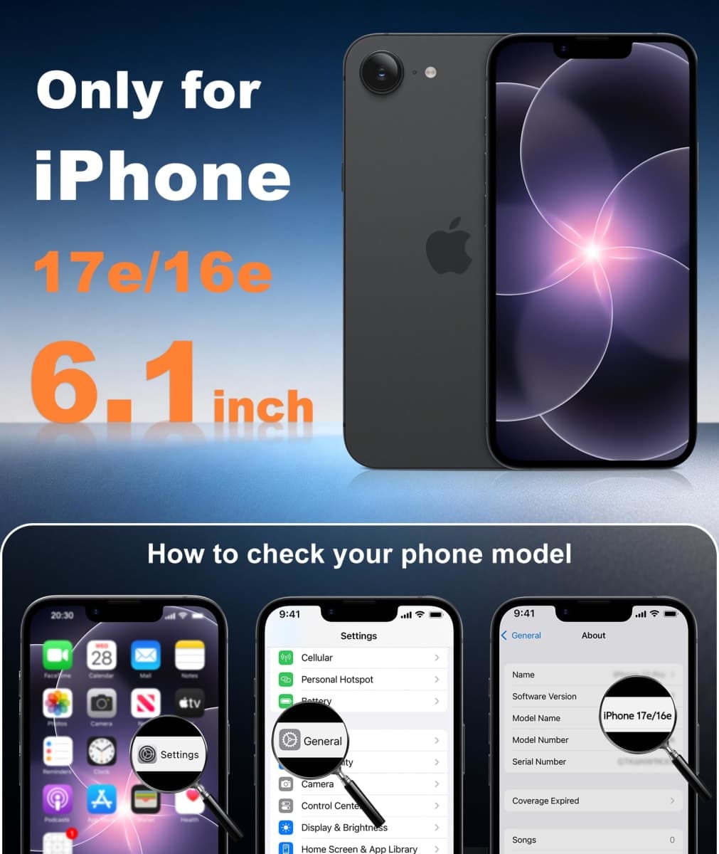 FNTCASE for iPhone 17e Case Green: [Compatible with Magsafe] [Magnetic Phone Cover with Screen Protector] [Full Camera Protection] Military Grade Shockproof Protective for 17 e, 6.1 inch thumbnail 2