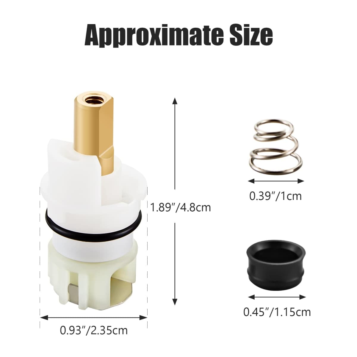 RP25513 faucet stem assembly, Replacement Kit for two handle faucet repair kit, Includes RP4993 Seats and Springs, 4 Pack thumbnail 3