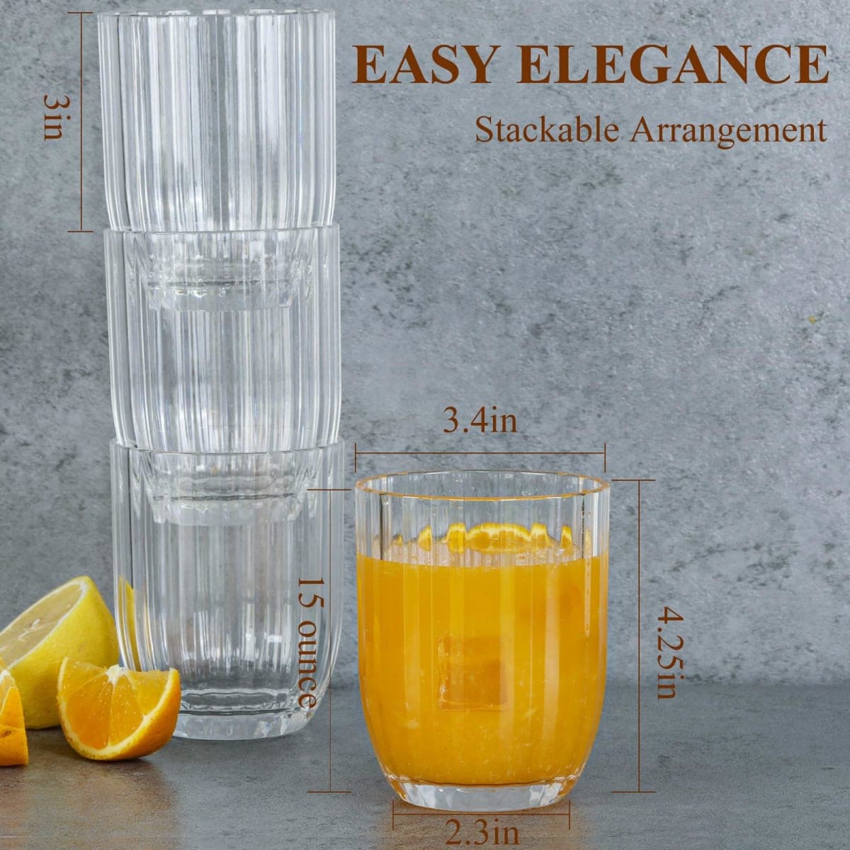 AKMQYM BPA-Free Plastic Tumblers 6 Pack (6x16oz) | Reusable Dishwasher Safe | Stackable Shatterproof Cups | Plastic Drinkware & Drinking Tumblers for Restaurant, Home, Party thumbnail 3