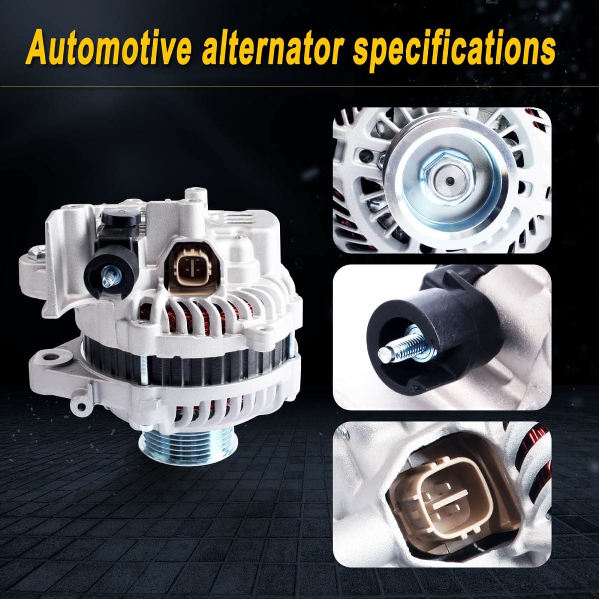 L-SIJIN-L Alternator Compatible with 2006 2007 2008 2009 2010 2011 Civic 1.8L L4 Replace for 11176 31100RNAA01 31100RNAA012M2 11176N 31100RNAA01RM AHGA67 A002TC1391 thumbnail 5