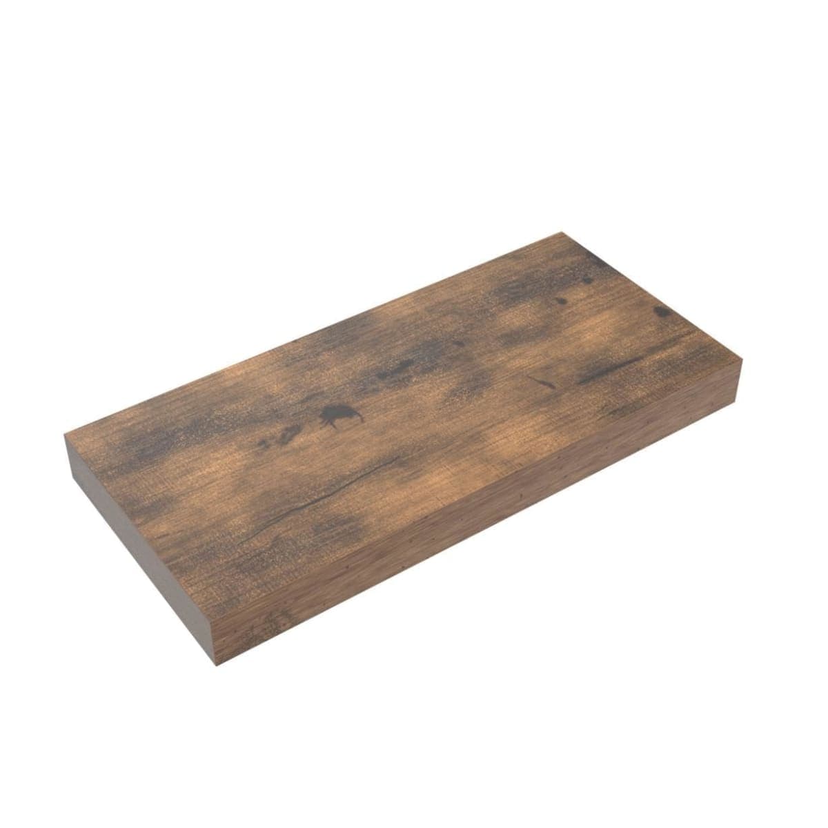 QEEIG Floating Shelves for Wall Bathroom Shelf Bedroom Kitchen Living Room Hanging Book Shelves Small Farmhouse Decor 16 inch Set of 3, Rustic Brown (015-BN3) thumbnail 4