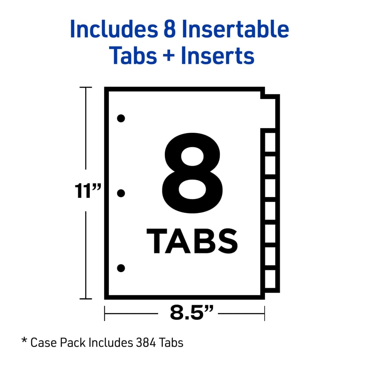 Avery Big Tab Insertable Dividers, 8-Tab Set (11111) thumbnail 5