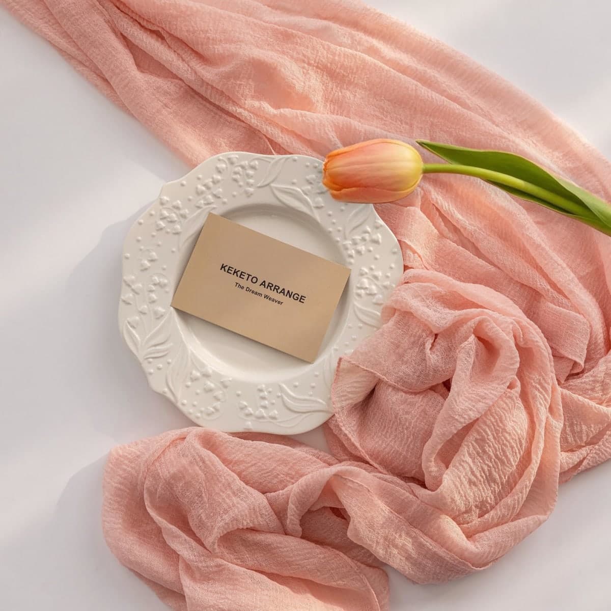 Keketo Pink Table Runner Cheese Cloth Rustic Gauze Cheesecloth Table Runner 120 Inch 10 FT for Wedding Baby Shower Bridal Shower Party Sheer Boho Spring Summer Home Decorations thumbnail 2