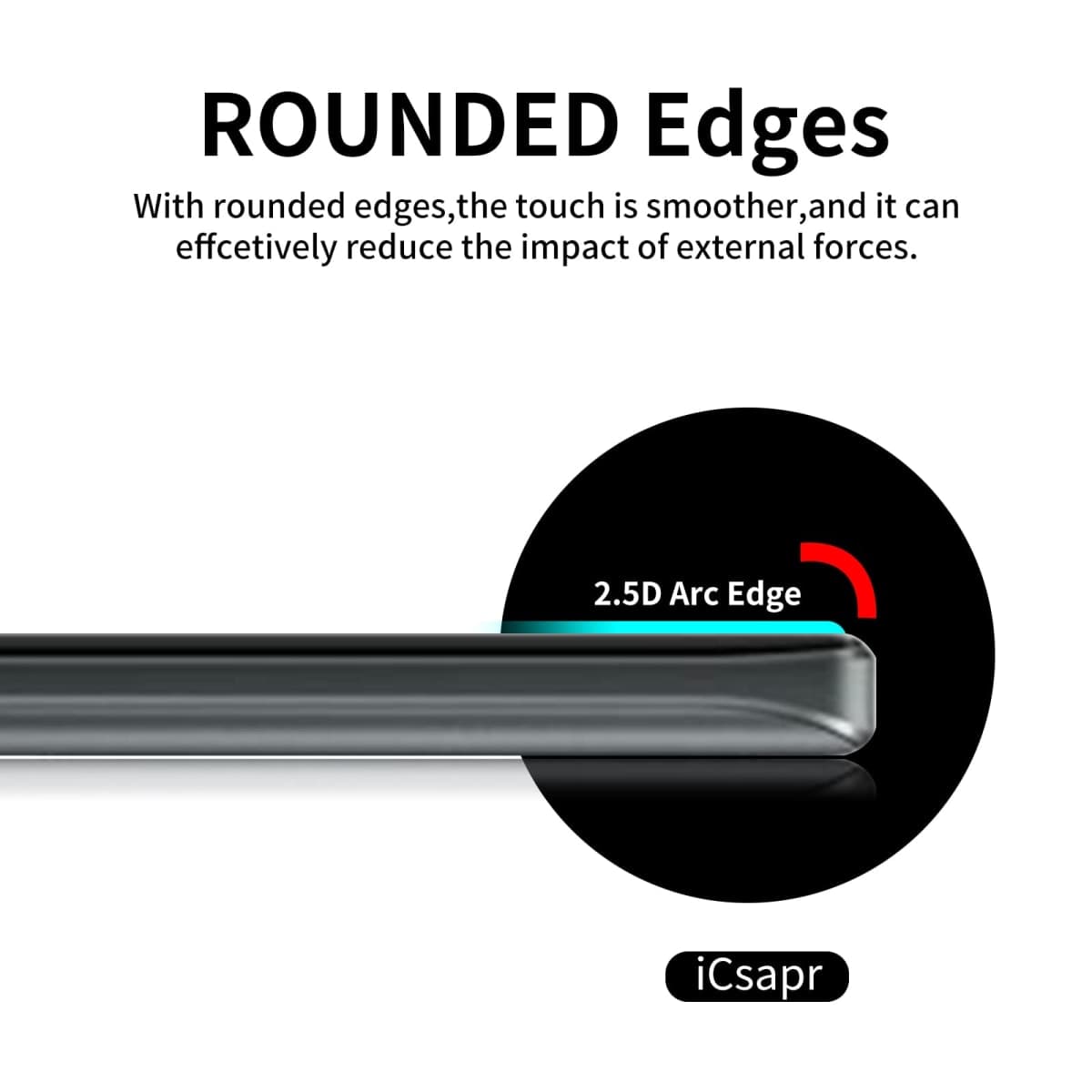 iCsapr 4 Pack Glass Screen Protector Compatible for Motorola Edge 2022 / XT2205 [9H Hardness]-HD Screen Tempered Glass, Scratch Resistant,Easy Install [Case Friendly] thumbnail 3
