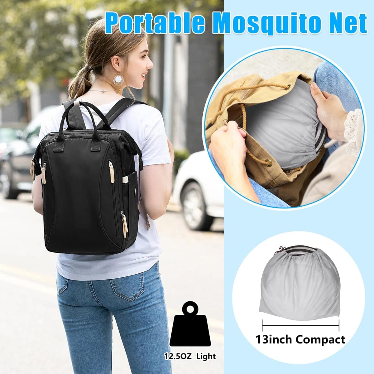 77 * 30 * 23 Inch Large Pop Up Mosquito Tent, Portable Foldable Mosquito Net for Bed Camping Travel Patio thumbnail 4