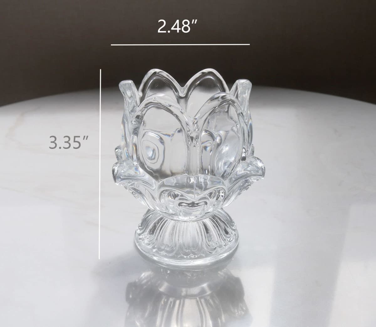 Decorative Glass Toothpick Holder with 450 Bamboo Toothpicks thumbnail 5