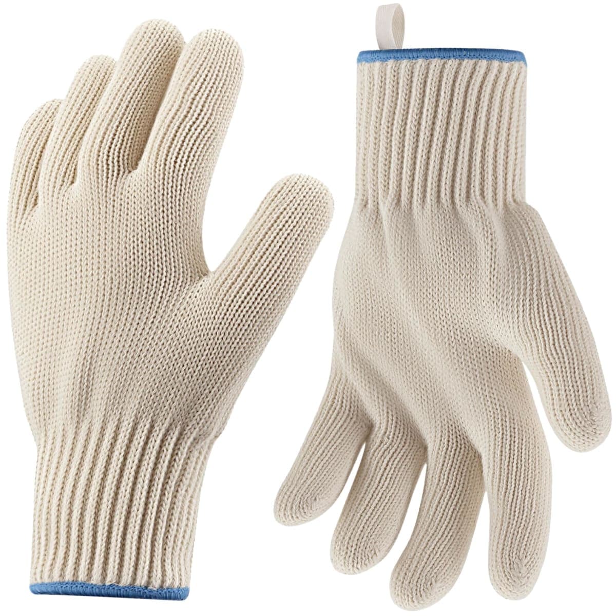 Hovico Heat Resistant Oven Gloves, Ove Glove BBQ Gloves Heat Resistant Cooking Oven Mitts with Fingers Grilling Glove, Full Hand Protection, Grill Gloves for Outdoor Hot Food Handling (Set of 2)