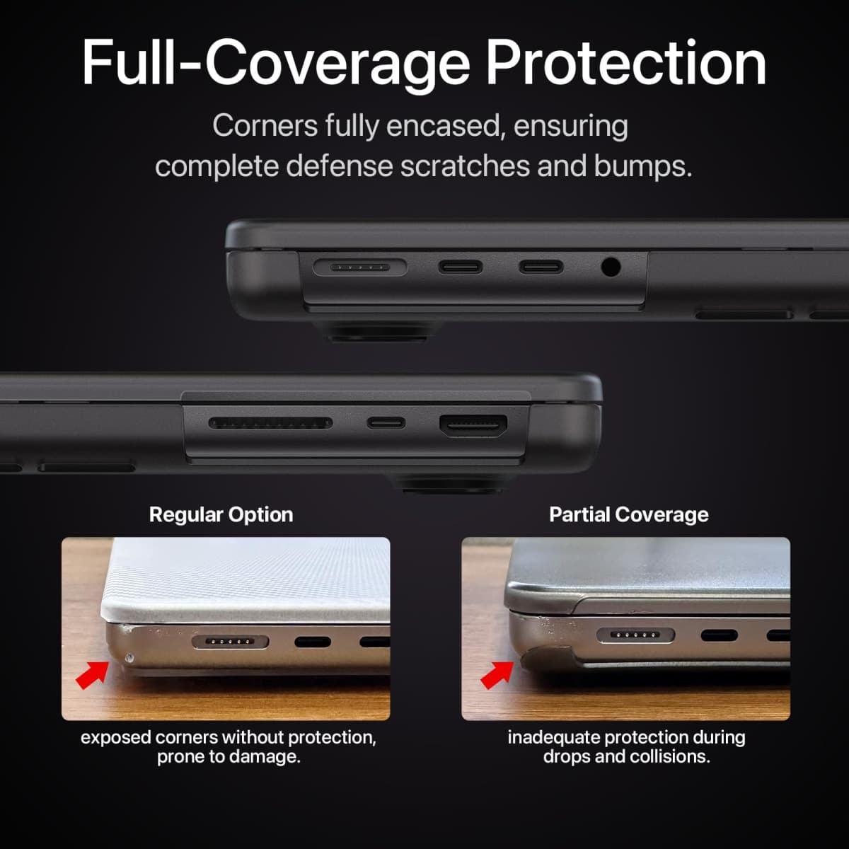 soonjet Compatible for MacBook Pro 16 inch Case 2026 2024-2021 M5 M4-M1 Pro/Max [100% Match Original Color] [Scientific Slim] Hard Case Cover for Laptop - Space Black Clear thumbnail 3
