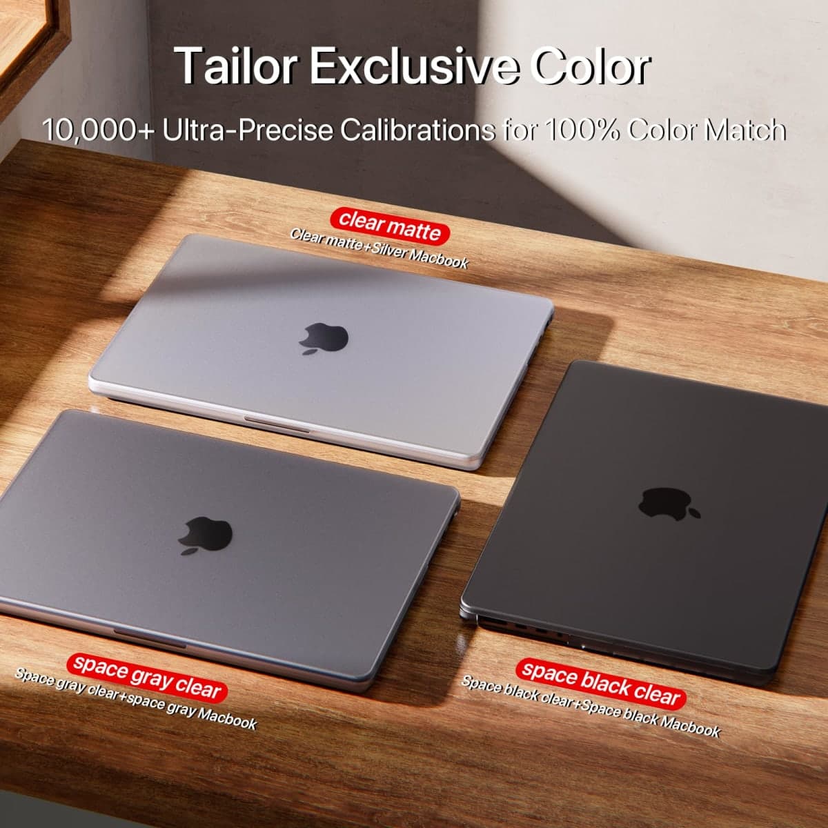 soonjet Compatible for MacBook Pro 16 inch Case 2026 2024-2021 M5 M4-M1 Pro/Max [100% Match Original Color] [Scientific Slim] Hard Case Cover for Laptop - Space Black Clear thumbnail 5