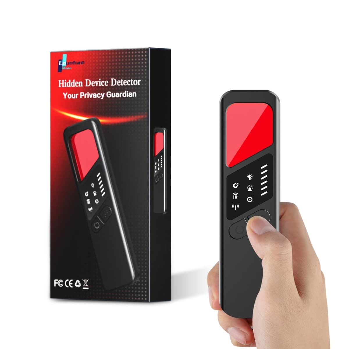 7-in-1 Hidden Camera Detectors,Bug Detector, Hero Privacy Pen, rf Detector,GPS Tracker Detector,Anti spy Detector,Listening Device Detector in Travel,Car,Office,Hotel to Protect Privacy（ Black） — image 1