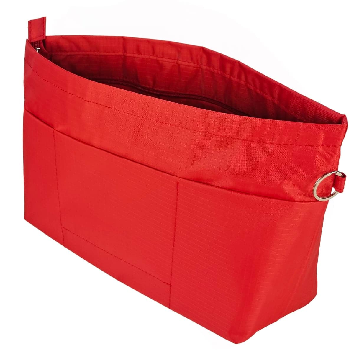 Time Wing Handbag Tote Purse Organizer Insert Bag Liner Shaper Pocketbook Divider Zipper 11 Pockets Compartments Large Red — image 1
