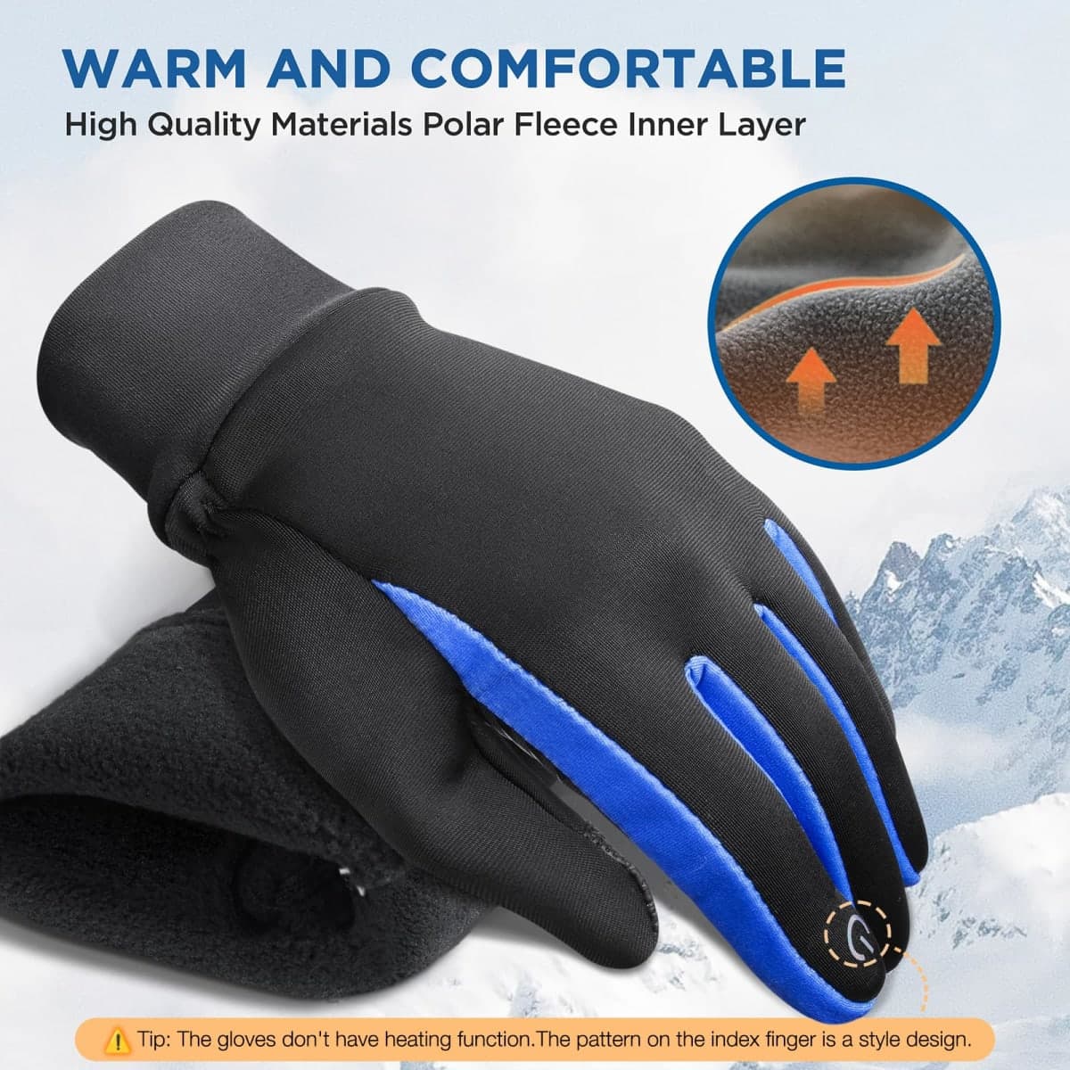 SIMARI Kids Winter Gloves Touchscreen Warm Thermal for Boys Girls Running Cycling Soccer Football Rugby in Cold Weather thumbnail 2