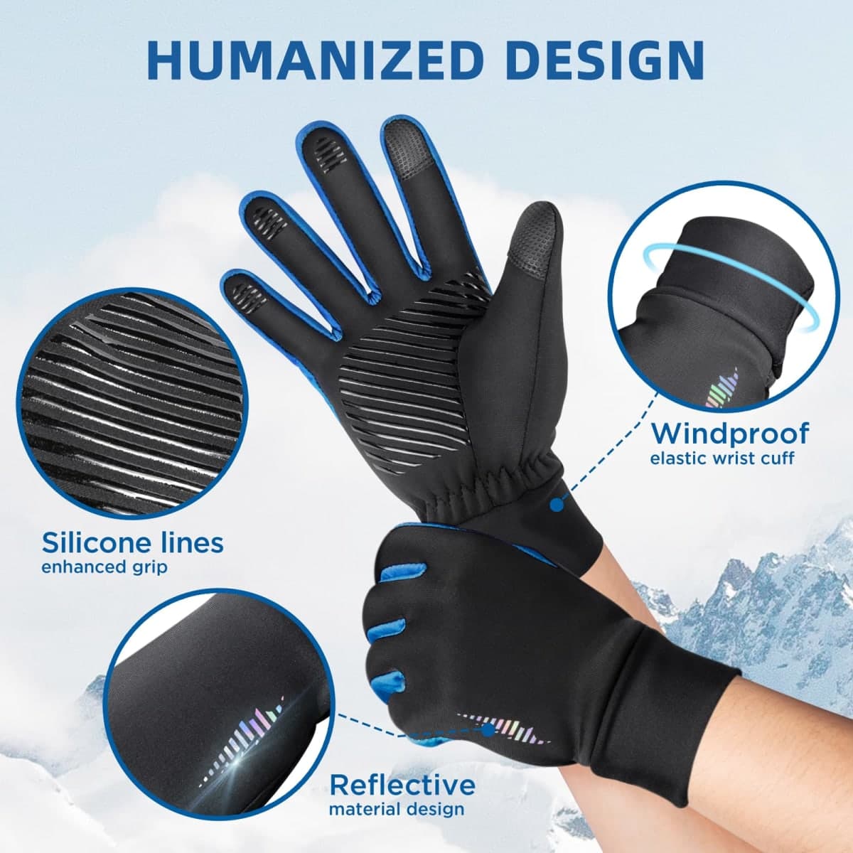 SIMARI Kids Winter Gloves Touchscreen Warm Thermal for Boys Girls Running Cycling Soccer Football Rugby in Cold Weather thumbnail 5