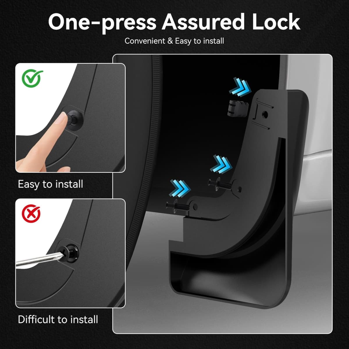 OZPYKAE for Tesla New Model Y Juniper Mud Flaps,Splash Guards Fenders No Drilling No Tape Mudflaps All Weather Protector Mudguards for Model Y Juniper Exterior Accessories thumbnail 4