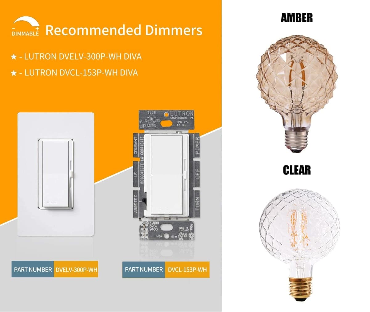 Vintage LED Edison Bulb G30 4W Dimmable LED Filament Bulb Globe Pineapple Shaped Light Bulb 2300K Warm White E26 400Lumen (Clear) thumbnail 4