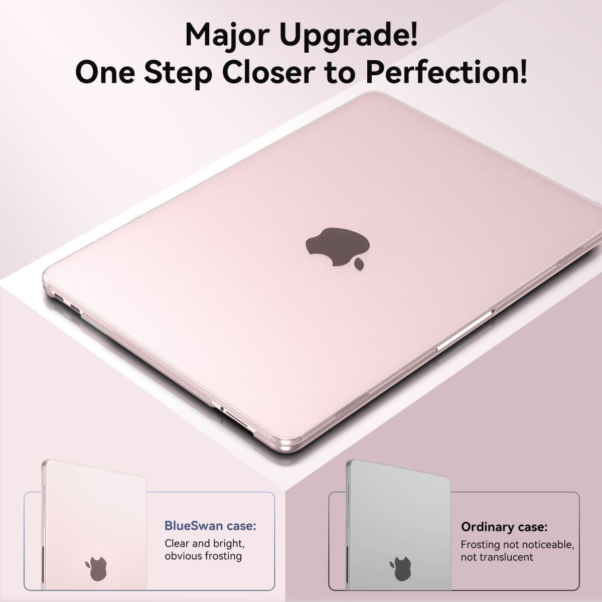 BlueSwan for MacBook Neo 13 inch Case 2026, True-to-Official Color, Precise Fit, Scratch-Resistant Matte Hard Shell Protective Laptop Cover for MacBook Neo with A18 Pro Chip Model A3404, Matte Blush thumbnail 3