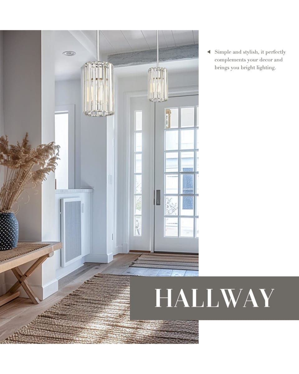 Cargifak Polished Gold Chandelier, 4-Tier Crystal Pendant Light fixtures, Vintage Hanging Light, Chandeliers for Dining Room Kitchen Island Bedroom Entryway, CC4215-3W-PG thumbnail 5