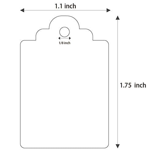 FEMELI 1000 Pcs Price Tags for Tag Gun, 1.75 x 1.1 Inches Unstrung Marking White Blank Paper Sale Tag for Clothes, Shoes, Jewelry thumbnail 2