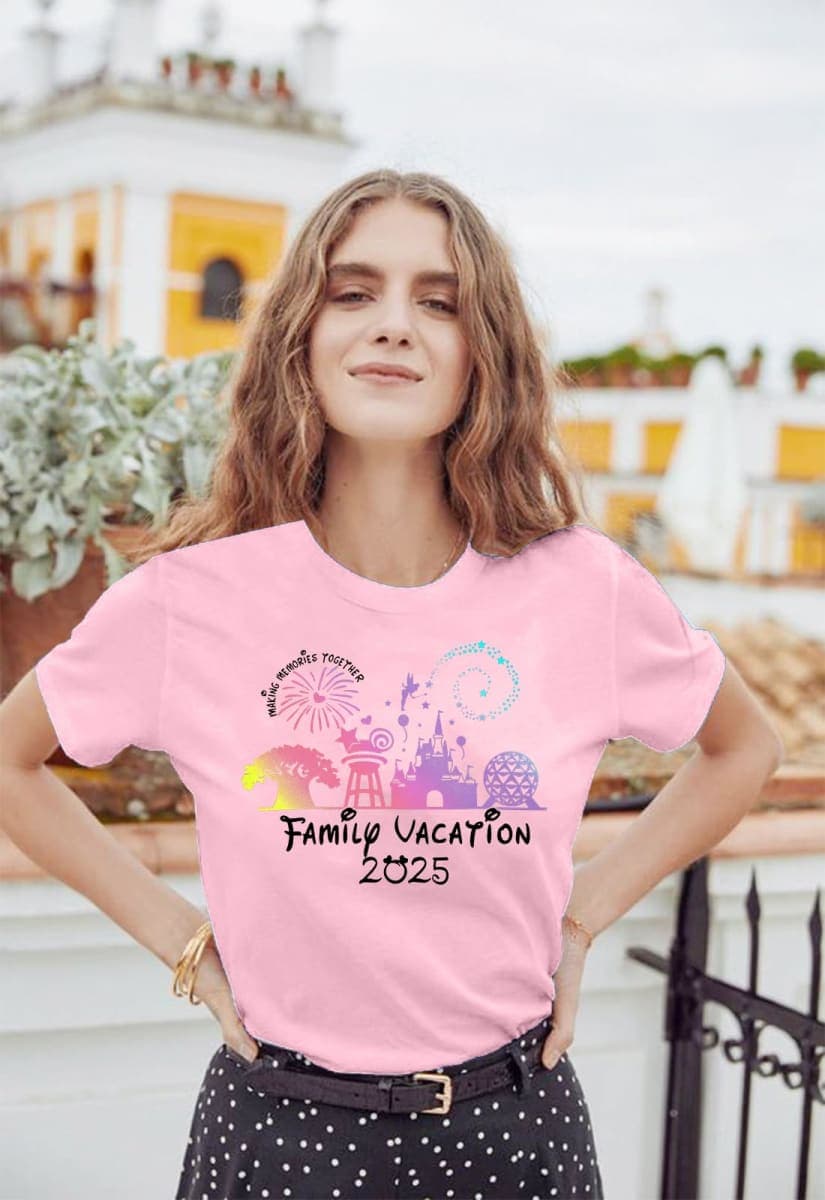 Family Vacation Shirts 2025 Family Matching Outfit Magical Animal Land Tshirt Family Trip Couples Travel Tops, Pink, XX-Large thumbnail 4