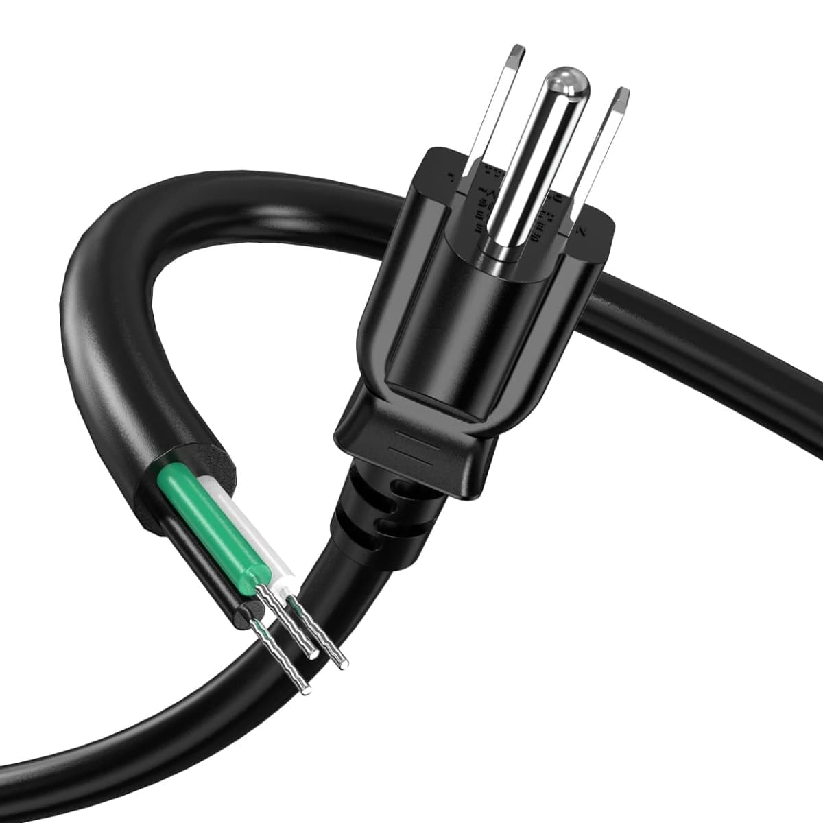 Ancable 3FT 14/3 Replacement Power Cord for Appliances & Power Tools, 14AWG 3 Prong Open End Pigtail, 15A 1875W 125V NEMA 5-15P, UL Listed — image 1
