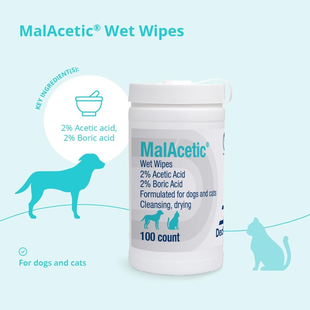 MalAcetic Wet Wipes for Dogs and Cats 100 Count thumbnail 3