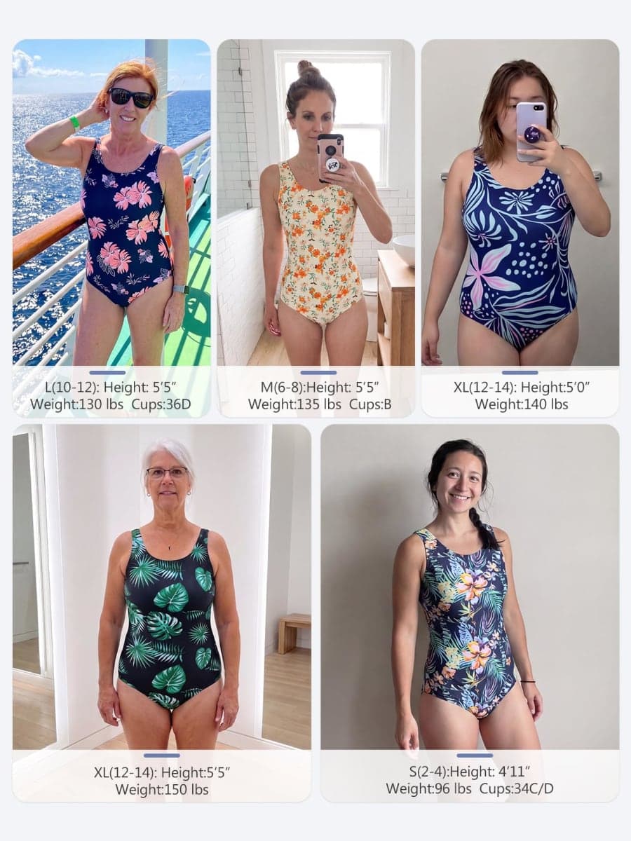 American Trends Bathing Suits for Women One Piece Swimsuits for Women Athletic Women's Recreational Swimwear thumbnail 5