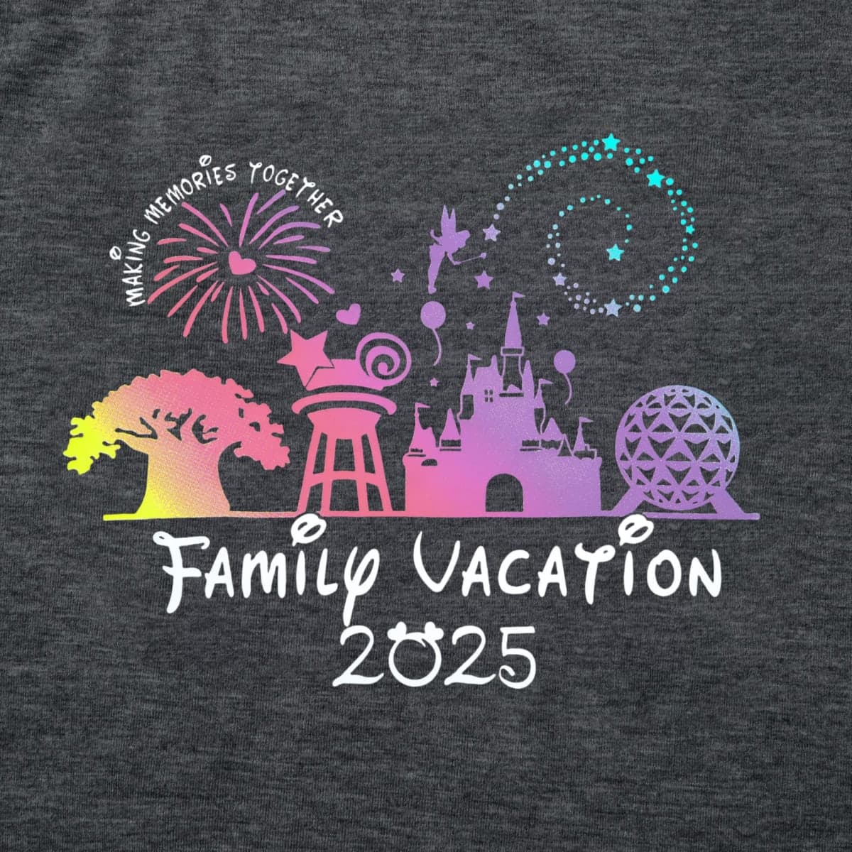 Family Vacation Shirts 2025 Family Matching Outfit Magical Animal Land Tshirt Family Trip Couples Travel Tops, Dark Grey, Medium thumbnail 5