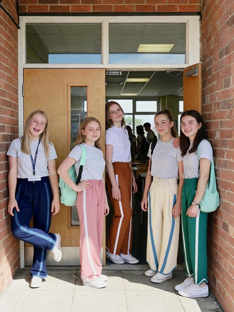 Seiciviy Girls Wide Leg Pants Kids Striped Elastic Waist High Waisted Track Pants with Pockets 7-14 Years, Black, 11-12 Years thumbnail 5