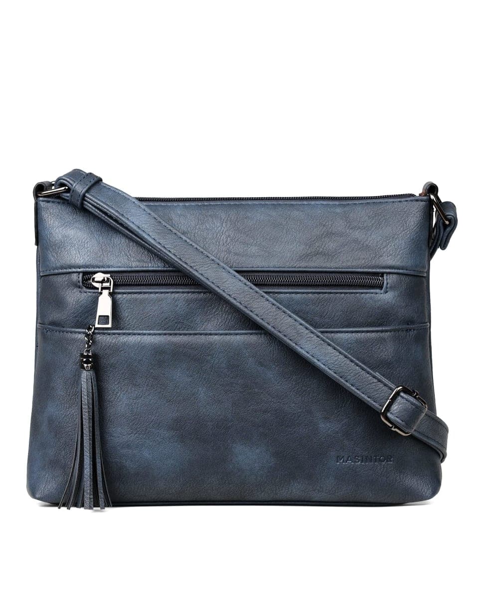 MASINTOR Crossbody Bags for Women, Lightweight Medium Crossbody Purse, Soft Leather Women's Shoulder Handbags with Tassel for Shopping or Travel — image 1