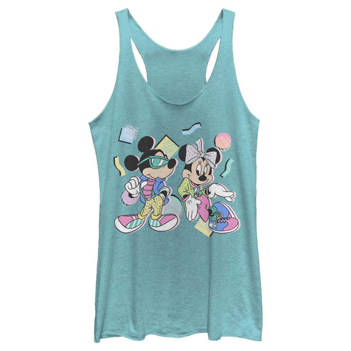 Disney Women's 80s Minnie Mickey, Tahiti Blue, Small — image 1