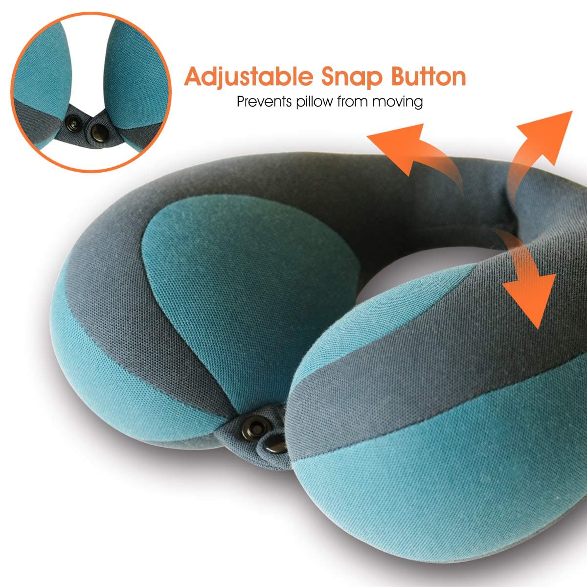 INFANZIA Chin Supporting Travel Neck Pillow, Comfortably Supports and Helps Support Head and Neck - Gifts for Toddler/Child/Kids, Blue thumbnail 5