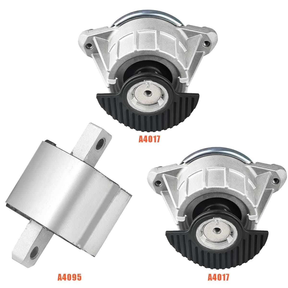 Engine Motor Mount Transmission Mount Set of 3, Compatible with Mercedes-Benz C300 2008-2011, C350 2008-2015, E350 2010-2016, E400 2014-2017, 3.0L 3.5L, OE: A4017, A4095, thumbnail 2