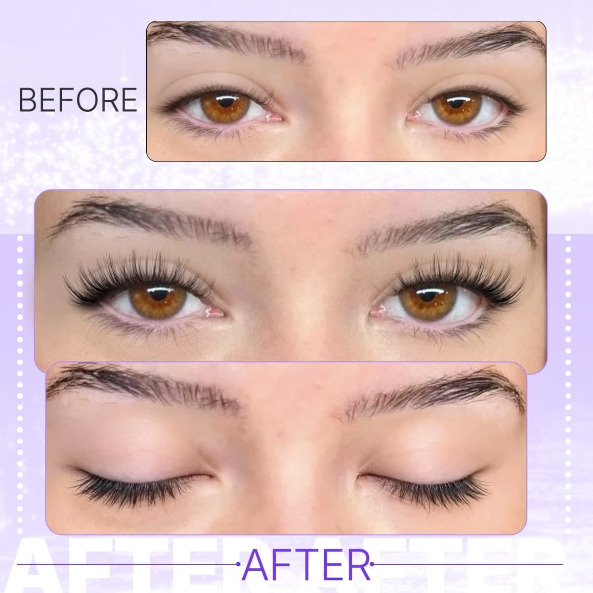 Magnetic Eyelashes with Applicator Natural Look Magnetic Lashes with Applicator Wispy False Lashes with Magnets No Need Glue Reusable Lashes by Lanflower thumbnail 3