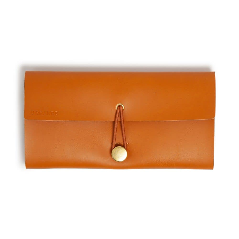 U Brands 13.5"x5" Cord Wallet Acorn: Faux Leather Dust-Resistant Electronics Case with Interior Pocket — image 1