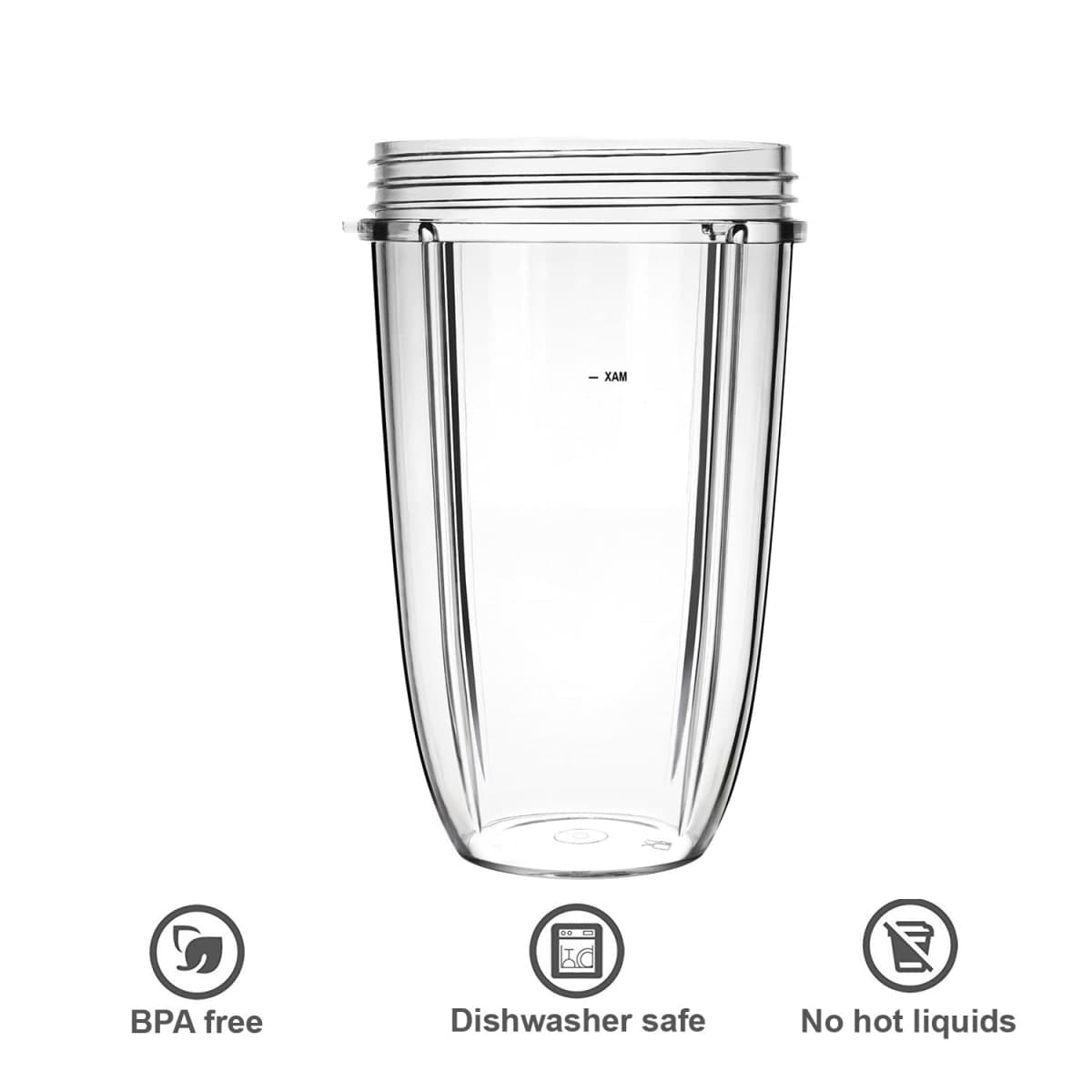 Replacement Cups for Nutribullet Replacement Parts 24oz Blender Cups Compatible with NutriBullet 600w and 900w Blender thumbnail 2