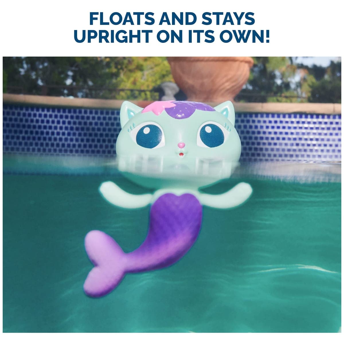 Swimways Gabby’s Dollhouse Mercat Floatin' Figures, Swimming Pool Accessories & Kids Pool Toys, Gabby's Dollhouse Party Supplies & Water Toys for Kids Aged 3 & Up thumbnail 3