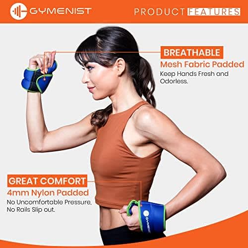 GYMENIST Pair of Wrist Weights with Hole for Thumb, Great for Running & All Kind of Cardio Exercises (2 LB Pair) thumbnail 3