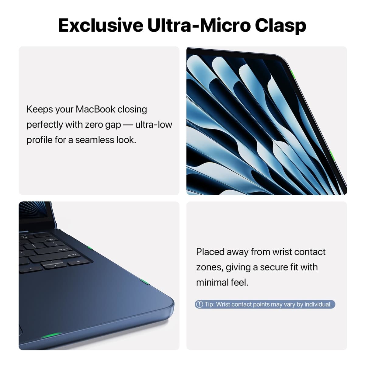 Compatible with MacBook Air 13 inch Case M5 M4-M2 2026 2025-2022, A3449 A3240 A3113 A2681, [100% Match Official Color] Protective Hard Shell Laptop Cover for MacBook Air 13.6 inch – Midnight Clear thumbnail 4
