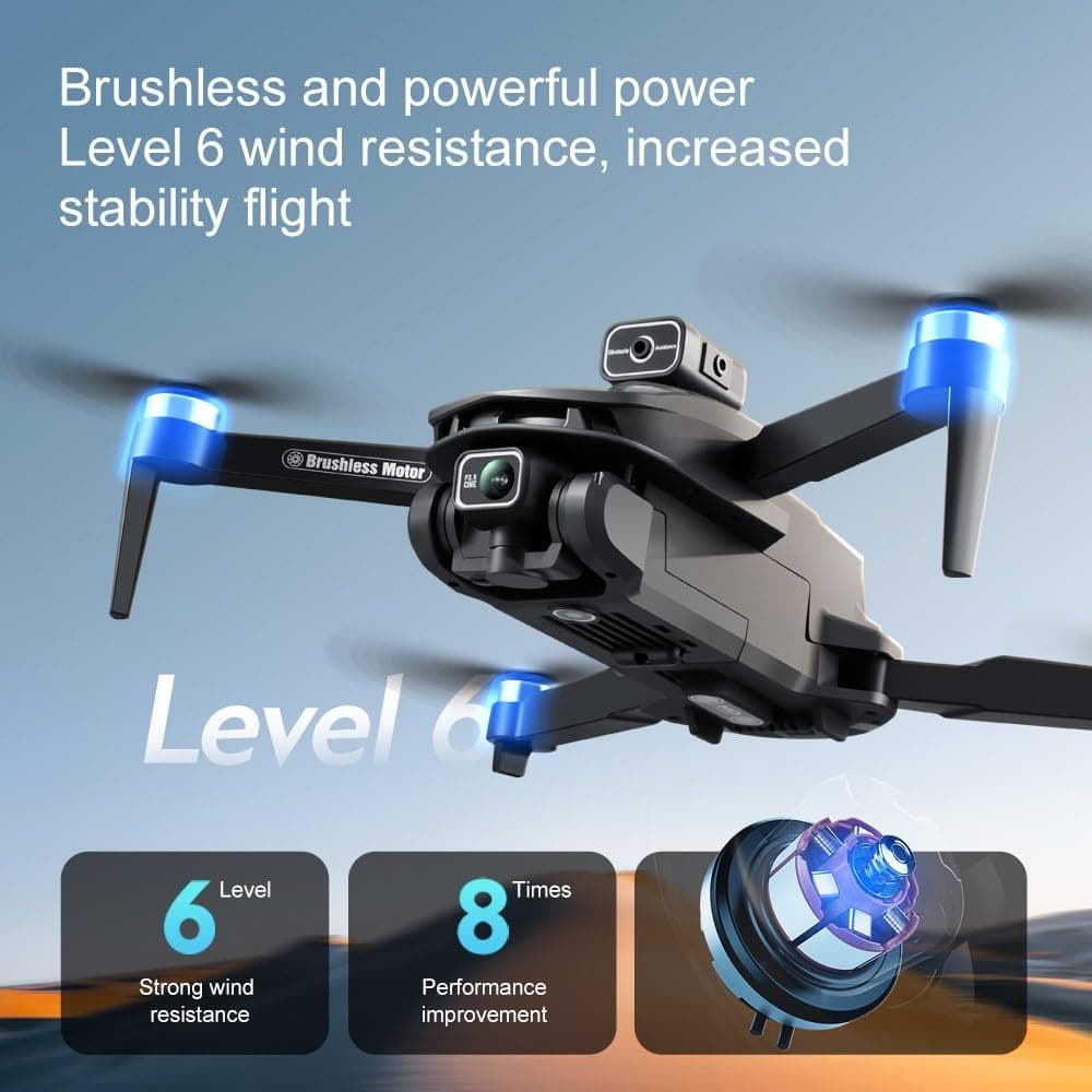 CVCBSER C1 Drone for Adults with 1080P Camera, 4.5" LCD 8K HD Screen Control, GPS Auto Return Four Way Obstacle Avoidance Drones Quadcopter, 5000ft Video Transmission, 44Mins Flight Time(C1) thumbnail 3