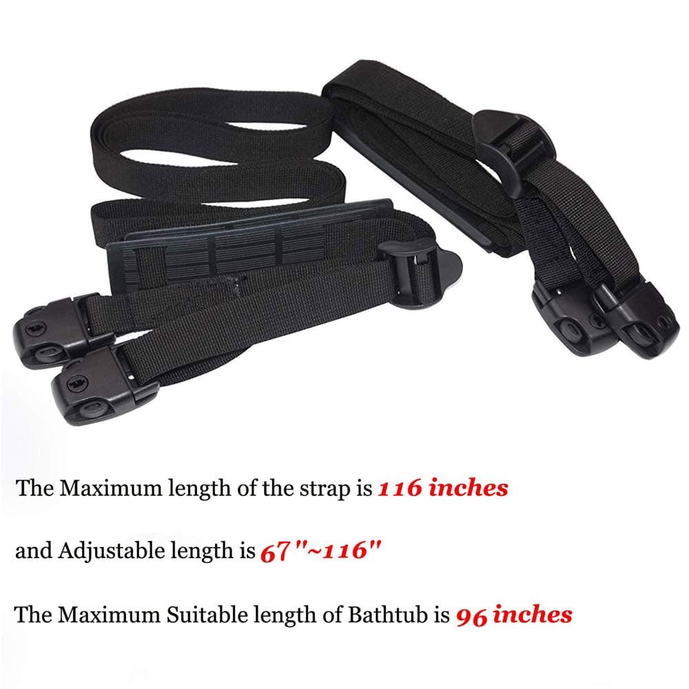 UCEDER 2 PCS Heavy Duty Hot Tub Cover Wind Straps FITS Most SPAS Locks Adjustable Length 67"~116" thumbnail 3