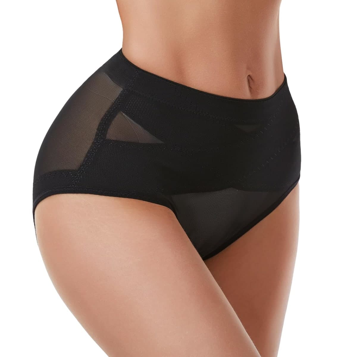 Yekartary Tummy Control Shapewear Seamless Butt Lifter Panties Low Rise Body Shaper Briefs Women Compression Girdle Underwear, Black, X-Large — image 1
