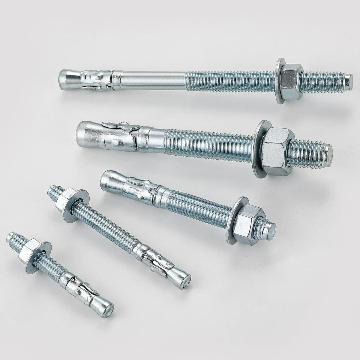 Wensilon 1/2x9" 30Pcs Inch Standard Fasteners for Heavy-Duty Zinc Wedge Anchors for Cement and Concrete thumbnail 3