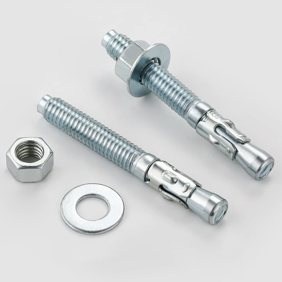 Wensilon 1/2x9" 30Pcs Inch Standard Fasteners for Heavy-Duty Zinc Wedge Anchors for Cement and Concrete thumbnail 4
