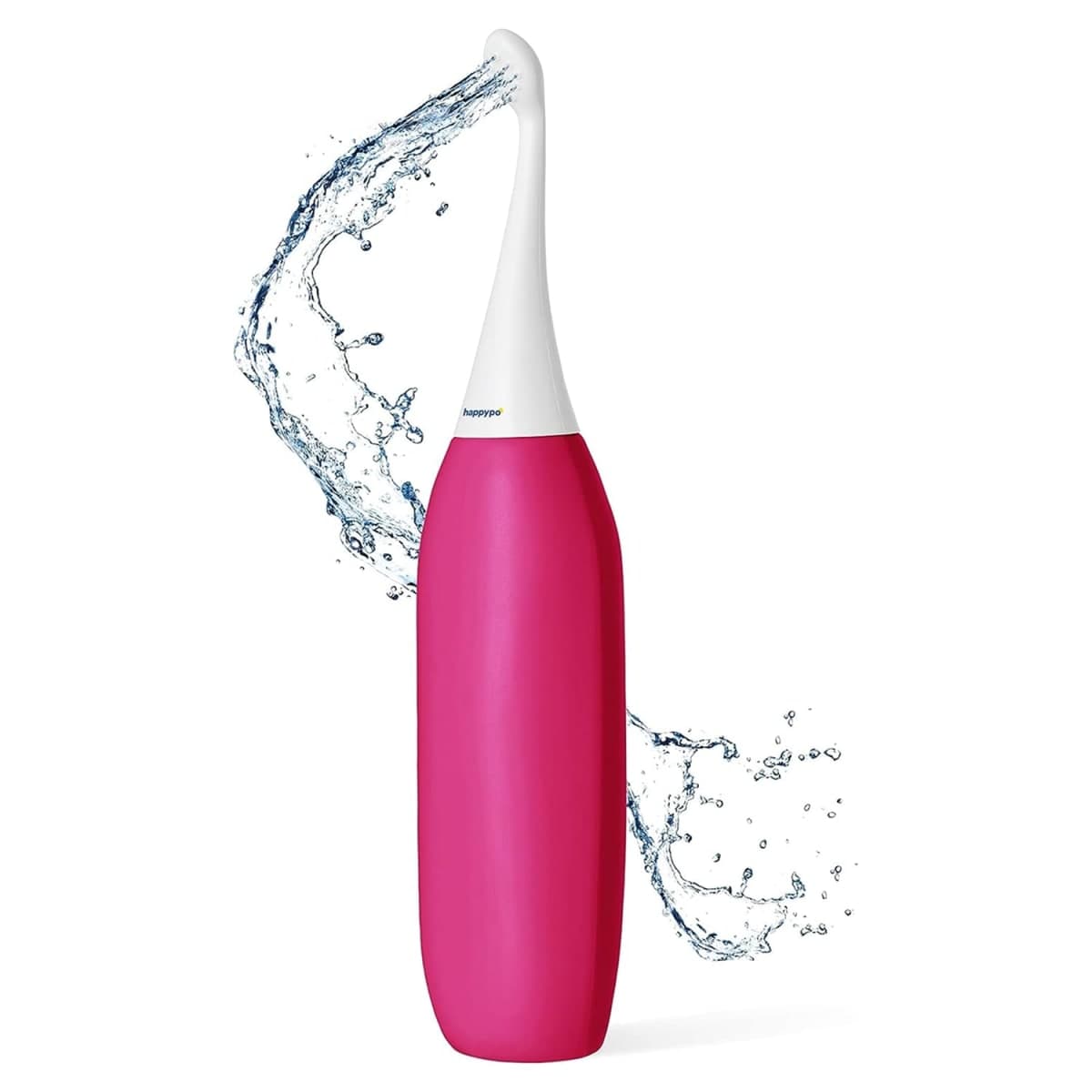 The Original HAPPYPO XL Butt Shower (Color: Raspberry) Portable Bidet with 50% More Volume l Known from German Shark Tank l The Easy-Bidet 2.0 Replaces Wet Wipes l Portable Bidet for Travel — image 1