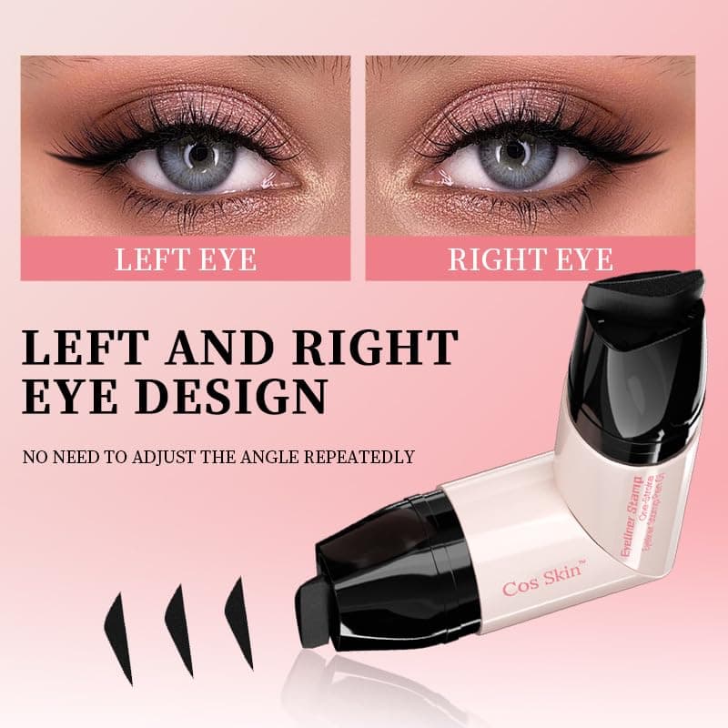 Petansy Double Headed Eyeliner Stamp 2 Colors Waterproof Long Lasting Smudge Proof Liquid Eyeliner Pen Eye Makeup Pen thumbnail 4