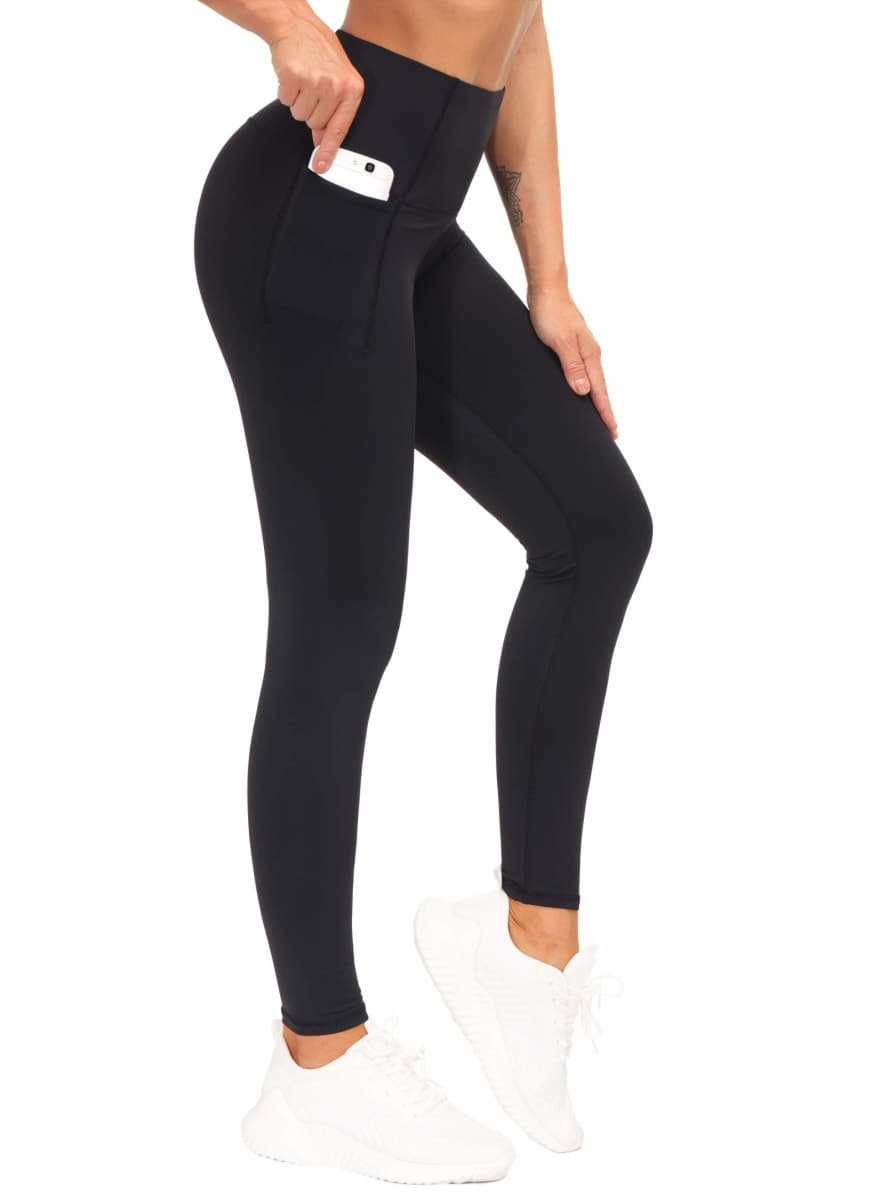 THE GYM PEOPLE Tummy Control Workout Leggings with Pockets High Waist Athletic Yoga Pants for Women Running, Fitness — image 1