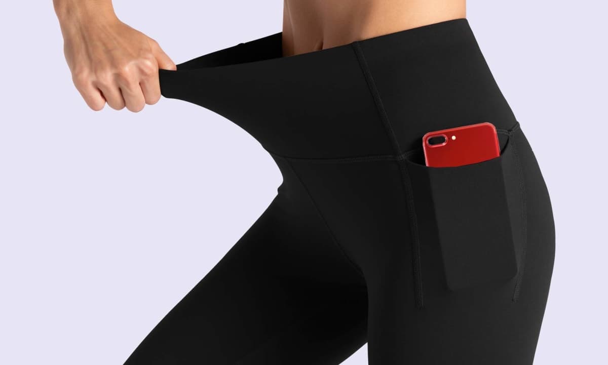 THE GYM PEOPLE Tummy Control Workout Leggings with Pockets High Waist Athletic Yoga Pants for Women Running, Fitness thumbnail 3