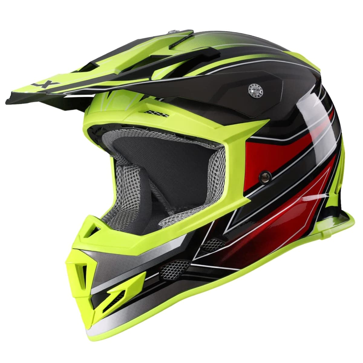 GLX GX23 Dirt Bike Off-Road Motocross ATV Motorcycle Helmet for Men Women, DOT Approved (Matte Black, X-Large) — image 1